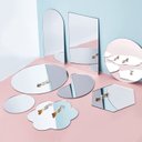 Ver imagem 1 de Espelhos decorativos sala decoração formas geometricas fundo de foto Make Laser Espelho Decorativo F