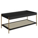Ver imagem 1 de Mesa de Centro para Sala Pé Metal Arlo A10 Nero/dourado - Mpozenato