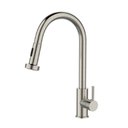 Ver imagem 1 de Monocomando Gourmet Cozinha Extensível Bica Alta Aço Escovado - 7908745803487 - Econometal Monocoman