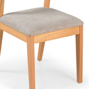 Ver imagem 6 de Sala de Jantar Mesa 1.60 com 6 Cadeiras Madeira Maçica Luxo - Amêndoa - Tecido Bouclé - Refinatto