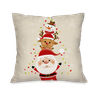 Kit com 4 Capas para Almofadas Natalinas Noel Boneco de Neve em Ação - 5