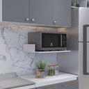 Ver imagem 2 de Suporte Suspenso Para Micro-ondas Forno 60x40 cm Class L03 Branco - Lyam Decor