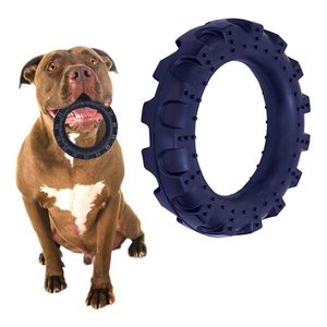 Brinquedo para Cães Pneu Hard Médio Preto