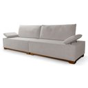 Ver imagem 1 de Sofá Living Braço Articulado Deluxe 2,50m Bouclê Off White