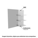 Ver imagem 4 de Armário Espelheira para Banheiro Suspenso com 3 Prateleiras 60cm Tecnomóbili - Branco