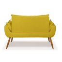 Ver imagem 3 de Namoradeira Opala Sofá Confortável – Balaqui Decor Cor:Amarelo