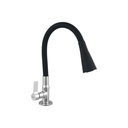 Ver imagem 1 de Torneira Flexivel Jato Duplo Black Bancada 1/4 De Volta C60:Cromada