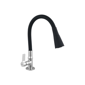 Torneira Flexivel Jato Duplo Black Bancada 1/4 De Volta C60:Cromada