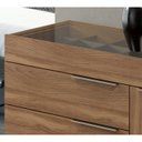 Ver imagem 5 de Cômoda Porta Joia Tampo Vidro 5 Gavetas Corrediças Telescopicas Lume Amendola Demartez