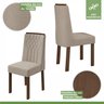 Conjunto Mesa Celebrare 90cm Tampo MDF/Vidro 4 Cadeiras Exclusive Móveis Lopas - 7