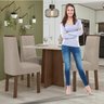 Conjunto Mesa Celebrare 90cm Tampo MDF/Vidro 4 Cadeiras Exclusive Móveis Lopas - 13