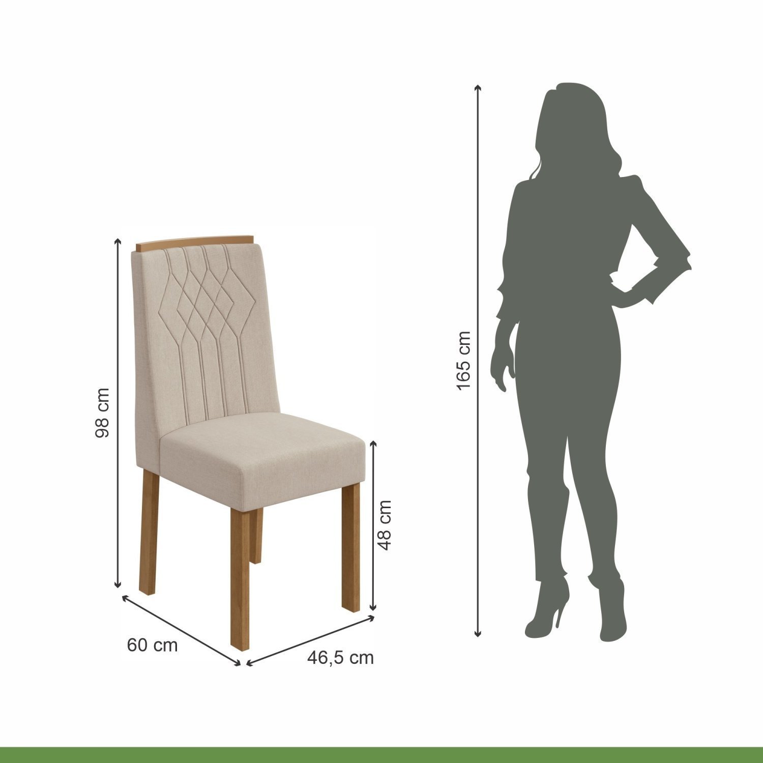 Conjunto Mesa Celebrare 90cm Tampo MDF/Vidro 4 Cadeiras Exclusive Móveis Lopas - 6