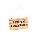 Ver imagem 3 de Kit 2 Plaquinhas decorativas para porta MCraft - Meu Quarto e Beije o Cozinheiro Reidopendrive MCRAF