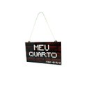 Ver imagem 4 de Kit 2 Plaquinhas decorativas para porta MCraft - Meu Quarto e Beije o Cozinheiro Reidopendrive MCRAF