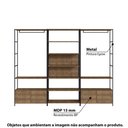 Ver imagem 6 de Estante Closet Industrial com 4 Gavetas - Carvalho/preto