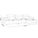 Ver imagem 6 de Sofá 4 Lugares com Chaise para Sala Living 291cm Modular Pés Industrial Oslo L06 Couro Bege Areia