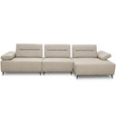 Ver imagem 2 de Sofá 4 Lugares com Chaise para Sala Living 291cm Modular Pés Industrial Oslo L06 Couro Bege Areia