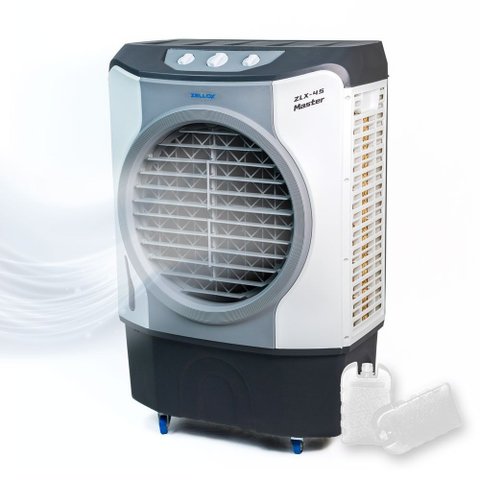 Climatizador de Ar Industrial Evaporativo 45 Litros Zellox Zlx-45 Master 127v