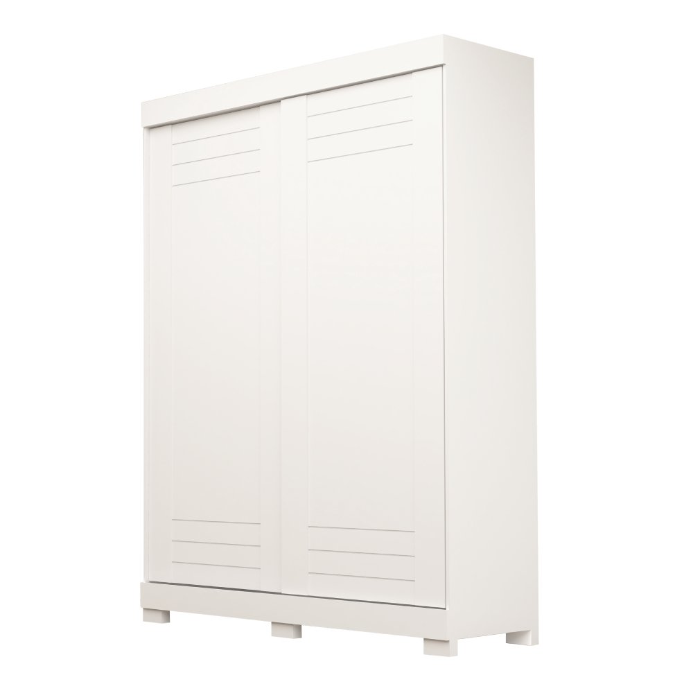 Guarda Roupa Solteiro 140cm 2 Portas de Correr 100% Mdf Cinerária Espresso Móveis - 2