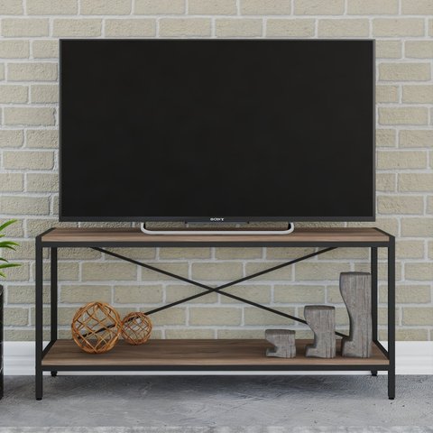 Rack para TV até 50 Polegadas 2 Prateleiras Industrial 120cm Active Yescasa