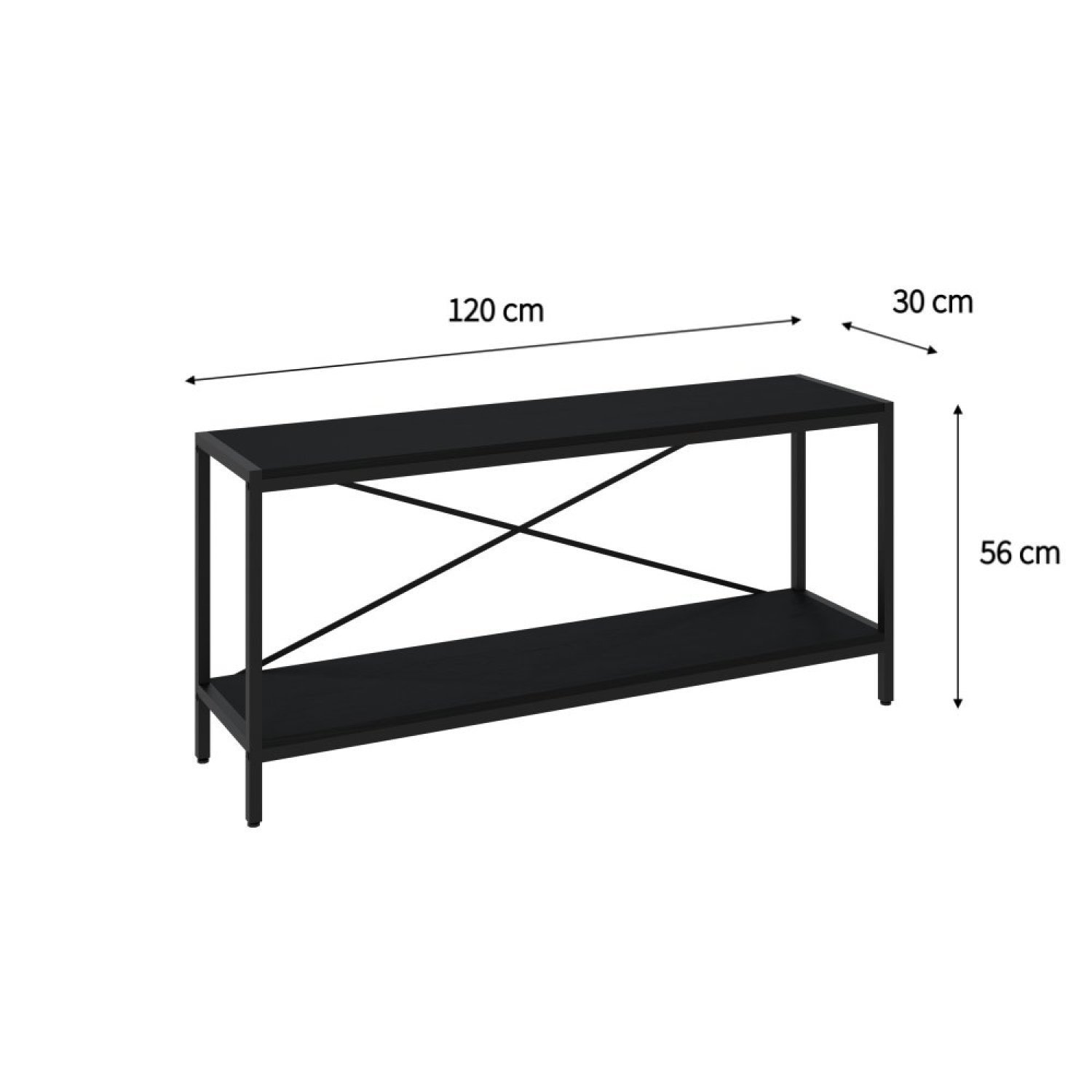 Rack para TV até 50 Polegadas 2 Prateleiras Industrial 120cm Active Yescasa - 4