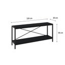 Ver imagem 4 de Rack Industrial para TV até 50 Polegadas 120cm 2 Prateleiras Active Yescasa Preto