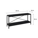 Ver imagem 4 de Rack Industrial para TV até 50 Polegadas 120cm 2 Prateleiras Active Yescasa Preto