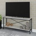 Ver imagem 6 de Rack Industrial para TV até 50 Polegadas 120cm 2 Prateleiras Active Yescasa Branco