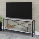 Ver imagem 6 de Rack Industrial para TV até 50 Polegadas 120cm 2 Prateleiras Active Yescasa Branco