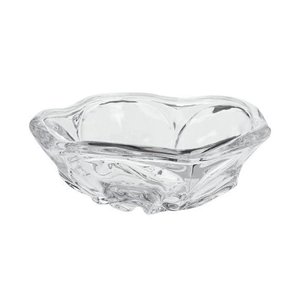 Centro de Mesa de Vidro Luxo Redondo Transparente