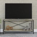 Ver imagem 1 de Rack Industrial para TV até 50 Polegadas 120cm 2 Prateleiras Active Yescasa Marrom