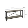 Rack para TV até 50 Polegadas 2 Prateleiras Industrial 120cm Active Yescasa - 4