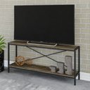 Ver imagem 6 de Rack Industrial para TV até 50 Polegadas 120cm 2 Prateleiras Active Yescasa Marrom