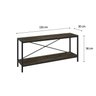 Rack para TV até 50 Polegadas 2 Prateleiras Industrial 120cm Active Yescasa - 4