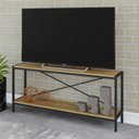 Ver imagem 6 de Rack Industrial para TV até 50 Polegadas 120cm 2 Prateleiras Active Yescasa Marrom