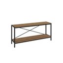 Ver imagem 3 de Rack Industrial para TV até 50 Polegadas 120cm 2 Prateleiras Active Yescasa Marrom