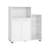 Armario Sollys Multiuso Fruteira para Cozinha Premium Estilo Moderno 2 Portas Cor Branco - 1