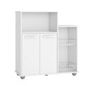 Ver imagem 1 de Armario Sollys Multiuso Fruteira para Cozinha Premium Estilo Moderno 2 Portas Cor Branco