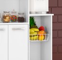 Ver imagem 4 de Armario Sollys Multiuso Fruteira para Cozinha Premium Estilo Moderno 2 Portas Cor Branco