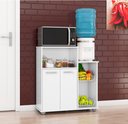 Ver imagem 2 de Armario Sollys Multiuso Fruteira para Cozinha Premium Estilo Moderno 2 Portas Cor Branco