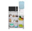 Ver imagem 3 de Armario Sollys Multiuso Fruteira para Cozinha Premium Estilo Moderno 2 Portas Cor Branco