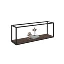 Ver imagem 2 de Nicho Aéreo Estilo Industrial 120cm Active Yescasa Marrom