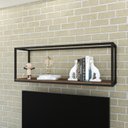 Ver imagem 6 de Nicho Aéreo Estilo Industrial 120cm Active Yescasa Marrom