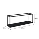 Ver imagem 5 de Nicho Aéreo Estilo Industrial 120cm Active Preto Ônix Yescasa
