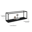 Ver imagem 6 de Nicho Aéreo Estilo Industrial 120cm Active Preto Ônix Yescasa