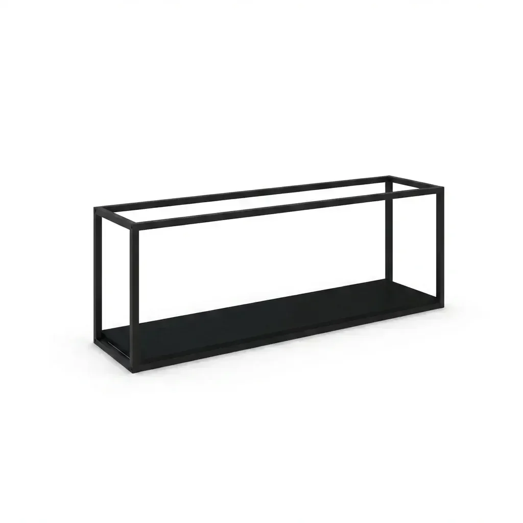 Ver imagem 2 de Nicho Aéreo Estilo Industrial 120cm Active Preto Ônix Yescasa