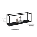Ver imagem 6 de Nicho Aéreo Estilo Industrial 120cm Active Preto Ônix Yescasa