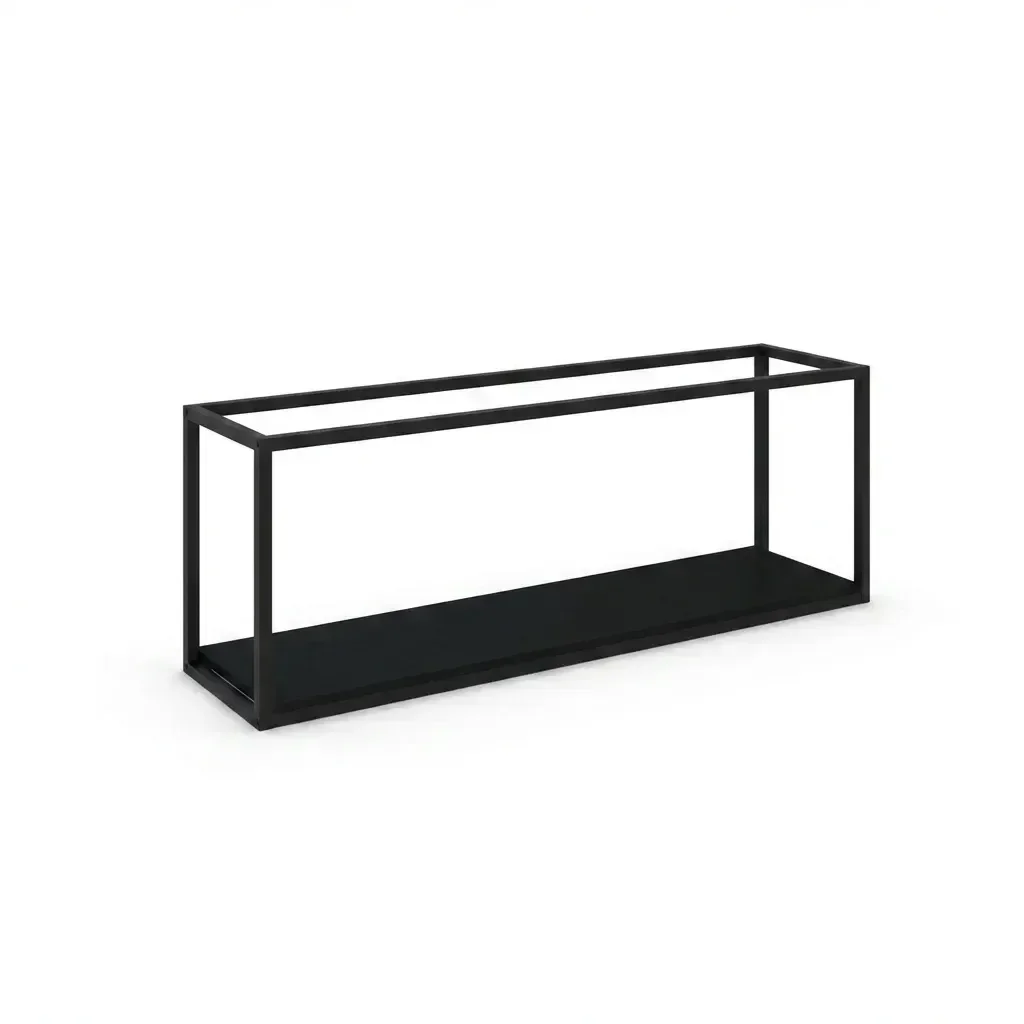 Ver imagem 2 de Nicho Aéreo Estilo Industrial 120cm Active Preto Ônix Yescasa