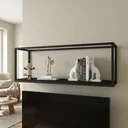 Ver imagem 1 de Nicho Aéreo Estilo Industrial 120cm Active Preto Ônix Yescasa
