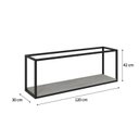 Ver imagem 4 de Nicho Aéreo Estilo Industrial 120cm Active Yescasa Branco